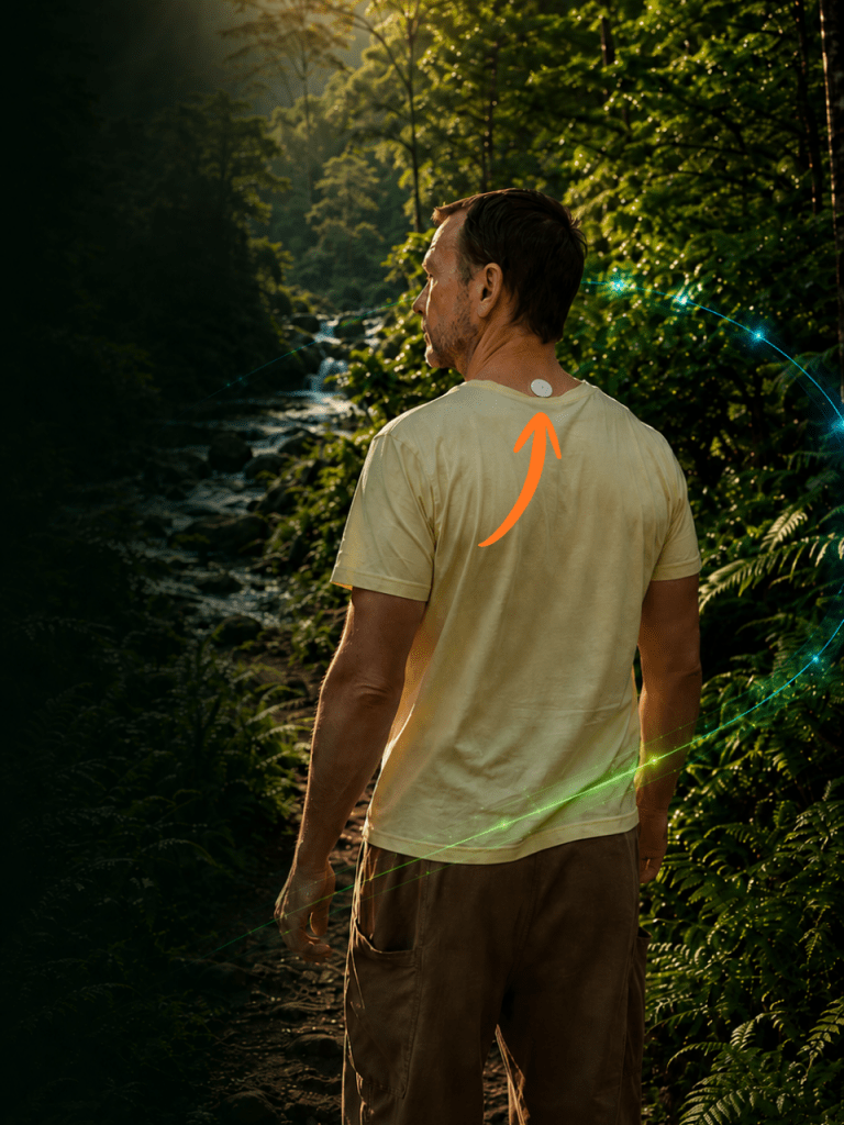 Lifewave Patch on the neck